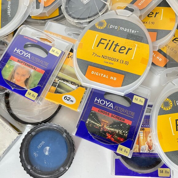 Camera Filter Lot 40 Lens Filters Most Are New. - Picture 7 of 11